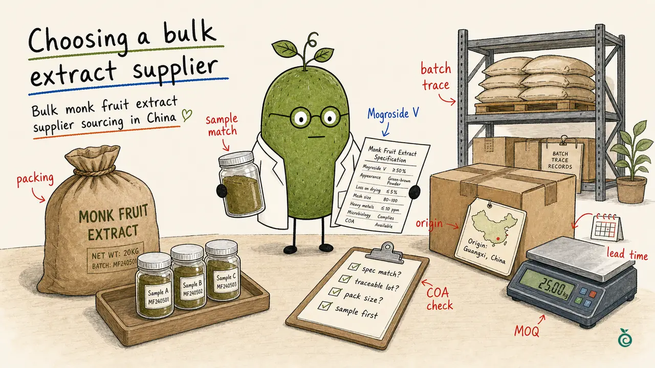 How to compare a monk fruit extract supplier in China